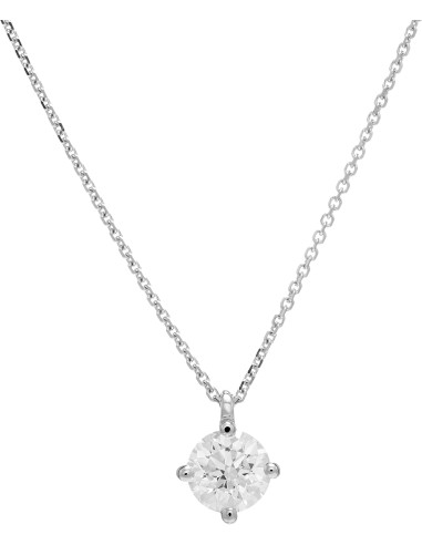 Diamond Invest collezione Grace collana oro bianco e diamante ct. 0.41