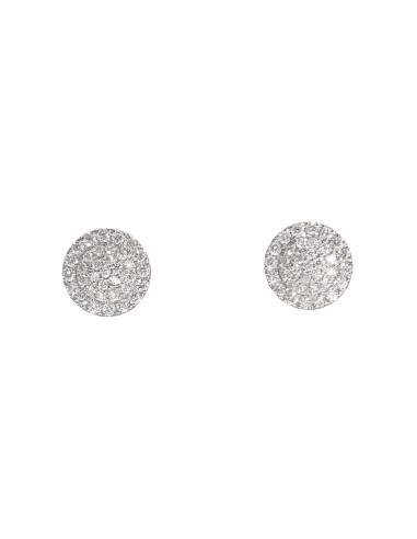 Crivelli Diamonds Collection Earrings "CIRCLE" in gold and diamonds 0.38 ct - 370-XE3207