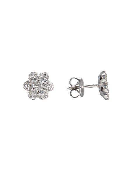 Crivelli Collezione Diamanti Orecchini "FIORE" in oro e diamanti 0.90 ct - 234-5236
