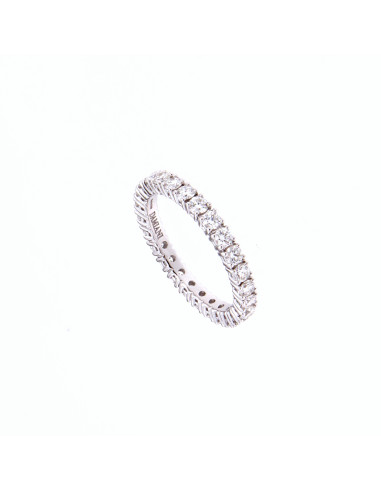 DAMIANI LUCE кольцо вечности из белого золота с бриллиантами 1.25 карата  - 20090839