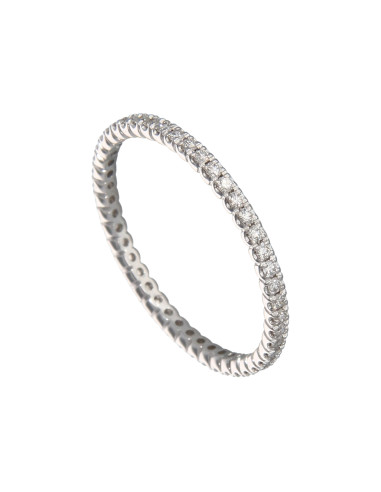GOLAY collezione Classic anello oro bianco e diamante ct. 0.29 - AET011030DI