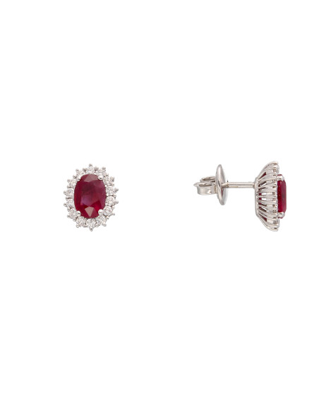 Crivelli Ruby Collection Gold Ohrringe, Diamanten und Rubin 1.95 ct - 234-B5032-7-5