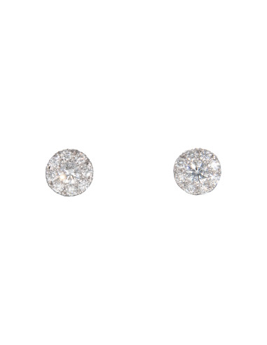 Crivelli Diamonds Collection Earrings "CIRCLE" in gold and diamonds 0.58 ct - 117-OR277