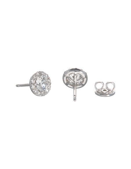 Crivelli Diamonds Collection Earrings "CIRCLE" in gold and diamonds 1.34 ct - 234-3269