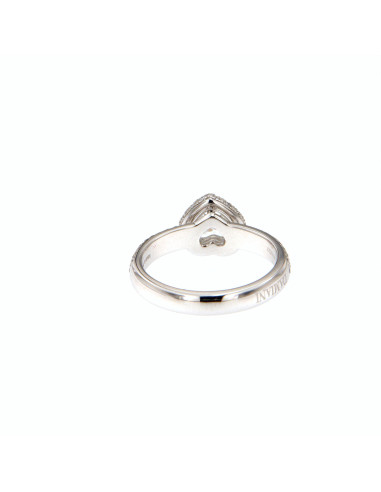 DAMIANI MINOU white gold ring with HEART cut...