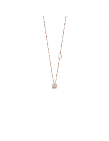 DAMIANI MARGHERITA necklace in rose gold and diamonds 0.09ct - 20084675