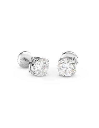 DAMIANI LUCE orecchini punto luce in oro bianco e diamanti 1.00 ct D VS2 - GIA