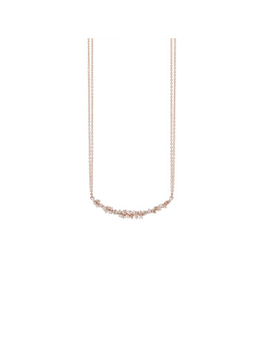 Damiani Mimosa Flexi necklace in pink gold and diamonds (1.08 ct) ref: 20087875