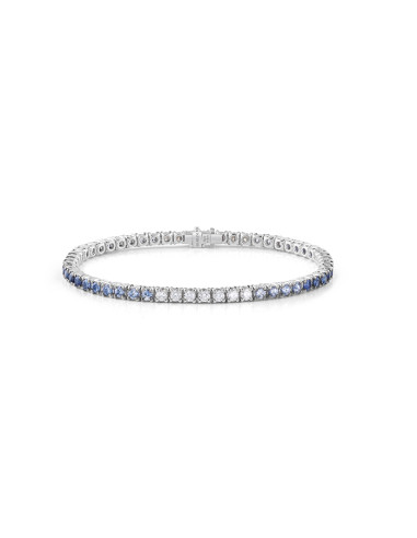 DAMIANI LUCE bracelet "TENNIS" in white gold, diamonds and sapphires 1.40 CT- 20089331