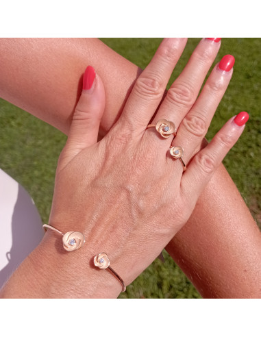 ANNAMARIA CAMMILLI DESERT ROSE anello oro e...