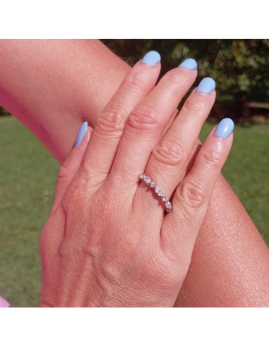 DAMIANI EMOZIONI eternity ring in white gold...