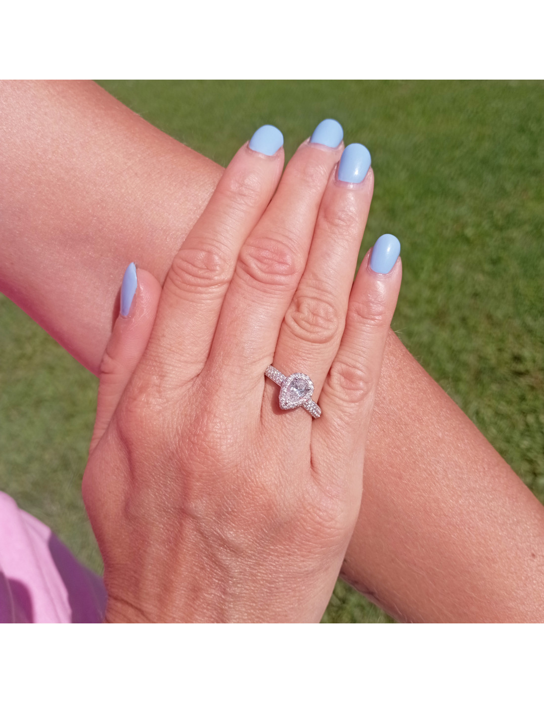 Anello con clearance diamante solitario damiani