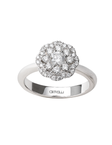 Crivelli Bridal Collection Gold Ring and Diamonds 000-3894NS
