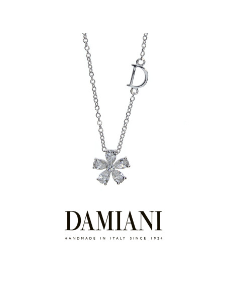 Damiani FIORELLINO collana in oro bianco e diamanti Ref. 20075401