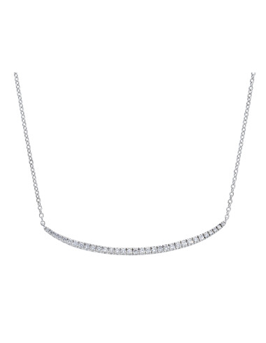 LJ ROMA Diamanti-Kollektion „Tennis“-Halskette aus Weißgold und Diamanten 0,56 ct – 234502