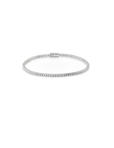 SALVINI Battito "tennis" bracelet in white gold and diamonds 1.01 ct - 20079851