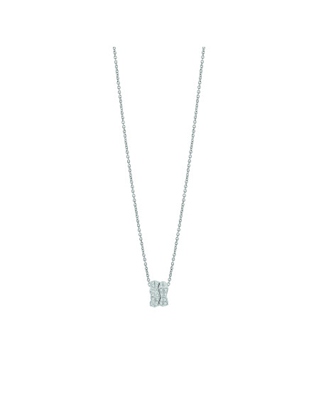 SALVINI EVA collana "serpente" in oro bianco e diamanti 0.30 ct - 20101385