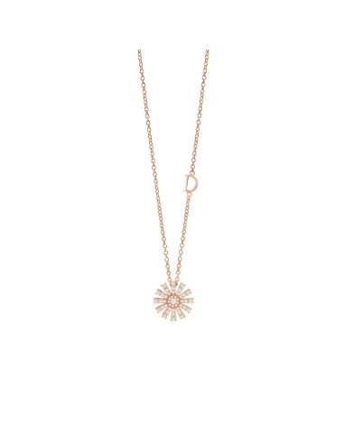 DAMIANI MARGHERITA necklace in rose gold and diamonds 0.36ct - 20084677