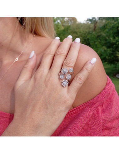 DAMIANI MARGHERITA Кольцо из белого золота и...