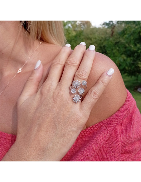 DAMIANI MARGHERITA Кольцо из белого золота и бриллиантов ct 0,75 - 20102417