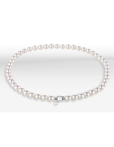 DAMIANI LE PERLE collana di perle 6.00-6.50 con chiusura in oro bianco e diamante - ref: 20083459
