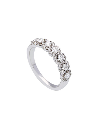 LJ ROMA DIAMOND-Kollektionsring aus Weißgold und Diamanten 0,75 ct – 267417