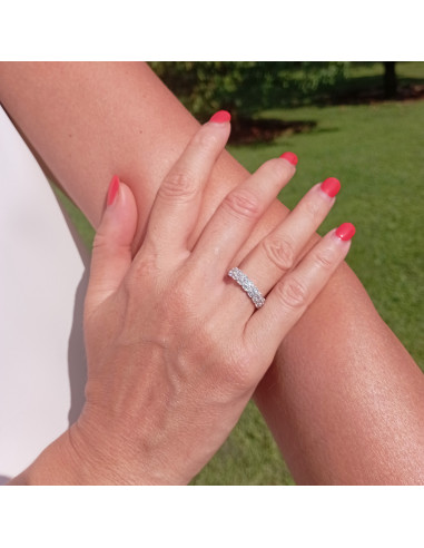 LJ ROMA DIAMOND collection ring in white gold...