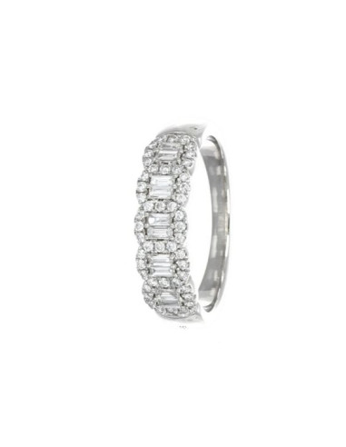 SALVINI Magia anello "veretta" in oro bianco e diamanti 0,46 ct - 20101050