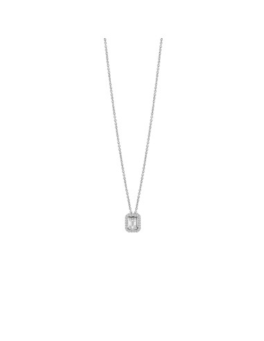 SALVINI Magic "rectangular" necklace in white gold and diamonds 0.20 ct - 20085784