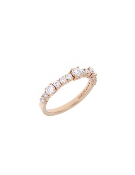DAMIANI NOTTE DI SAN LORENZO ROSE GOLD AND DIAMONDS "TRILOGY" RING (0.33ct)  Ref. 20089527
