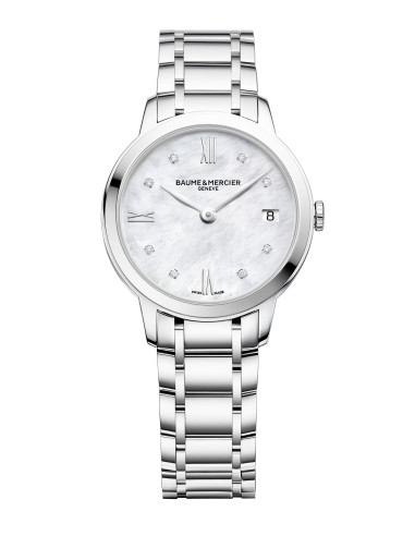 BAUME & MERCIER CLASSIMA LADY steel on steel and diamonds - M0A10326