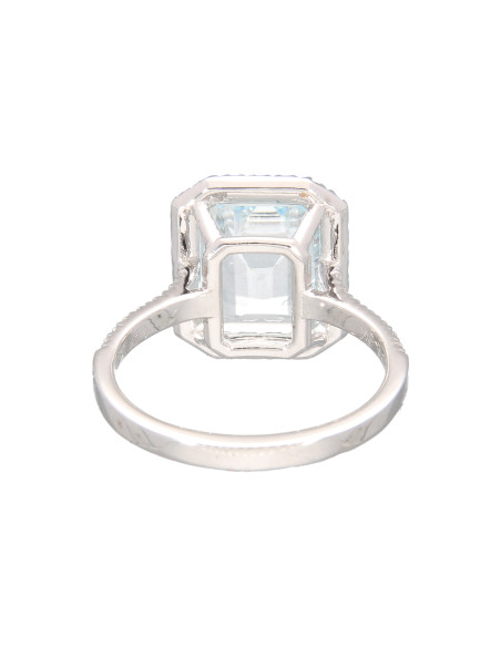Golay AcquaMarina Collection Ring aus Weißgold, Diamanten und Aquamarin 3.11 ct – ACLC072DIAQ6