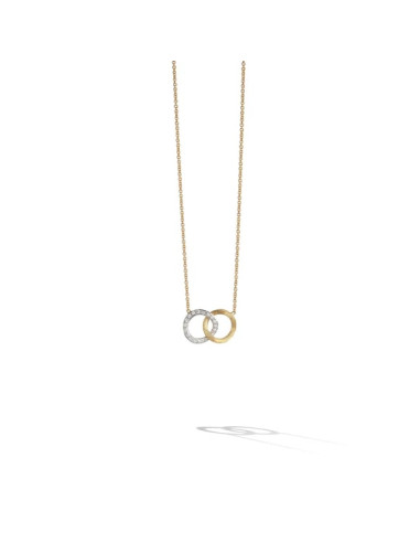 Marco Bicego Jaipur Link-Halskette aus Gelbgold und Diamanten, Ref: CB1803-B