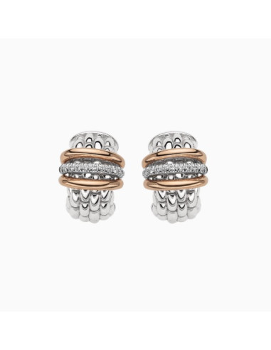 Fope Earrings Flex'It PANORAMA in gold and diamonds ref OR587-BBR