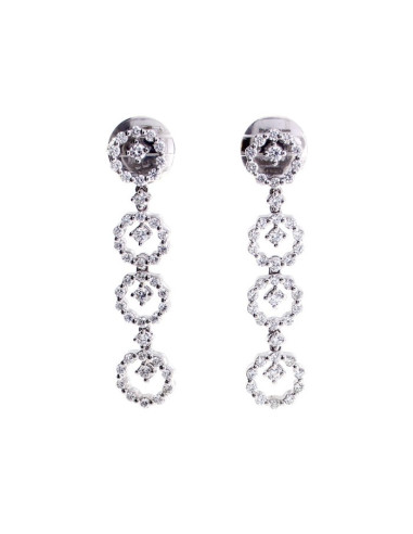 DAMIANI JULIETTE earrings in white gold and diamonds 1.00 ct - Ref: 20102432