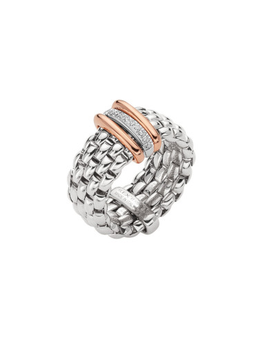 Fope Flex'It Panorama Ring in gold and diamonds ref: AN587-BBR