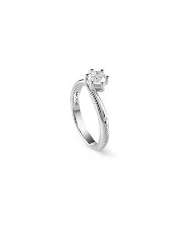 SALVINI Lavinia anello "Solitario" in oro bianco e diamanti 0.26 ct - 20076825