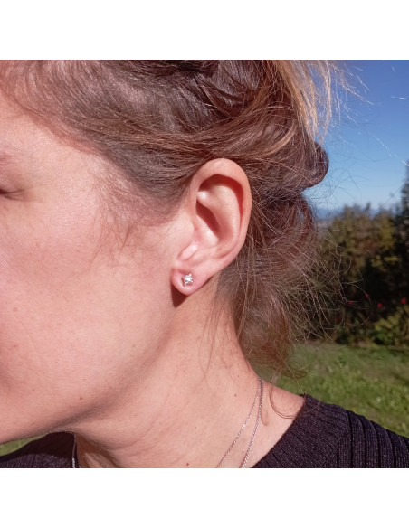 SALVINI Battito Lichtpunkt-Ohrring aus Weißgold und Diamanten 0,36 ct – 20074780