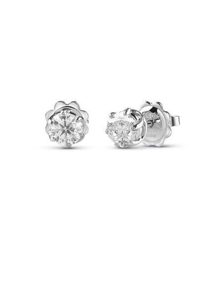 SALVINI Lavinia orecchino punto luce in oro bianco e diamanti 0.28 ct - 20076896