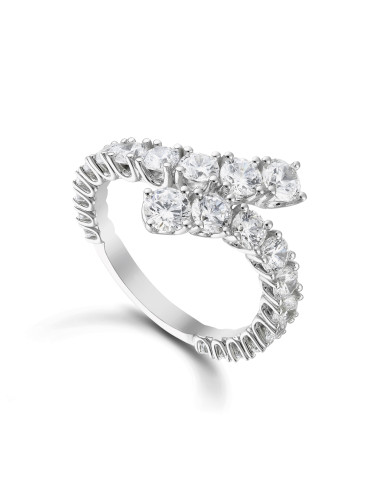 SOPRANA DIAMANTI collection "eternity" ring in white gold and diamonds 2.33 ct - paigemFD2