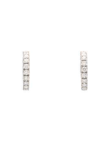 Crivelli Diamond Collection "Circle" earrings in gold and diamonds 0.42 ct - 117-OR245-BIS