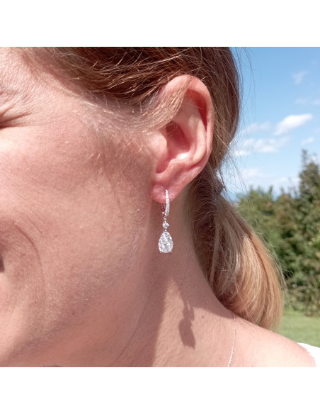 SOPRANA коллекция DIAMOND серьги из белого золота с бриллиантами 1.39 карата - 70232943