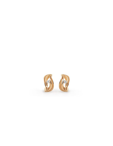 ANNAMARIA CAMMILLI VELAA STAR earrings gold and diamonds Ref: GOR3250