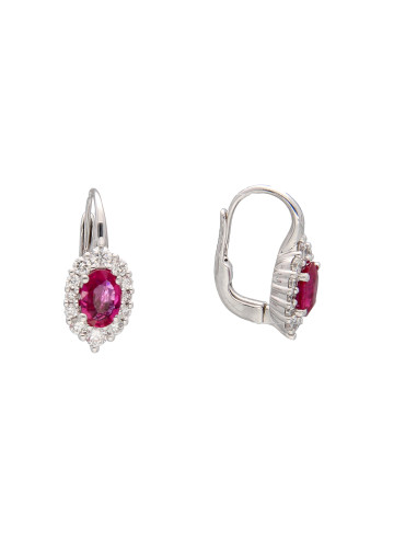 Crivelli Ruby Collection Gold Earrings ,...