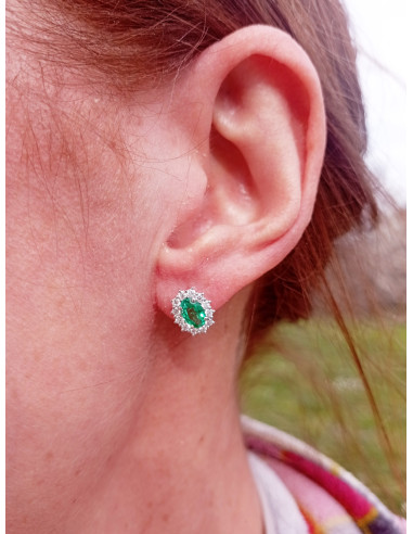 Crivelli Emerald Collection Gold Earrings ,...