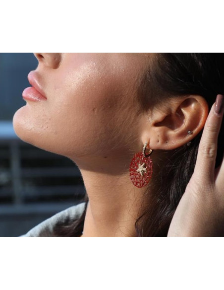 Misis GORGONIE Earrings gold plated Silver, zircons, OR10083PL