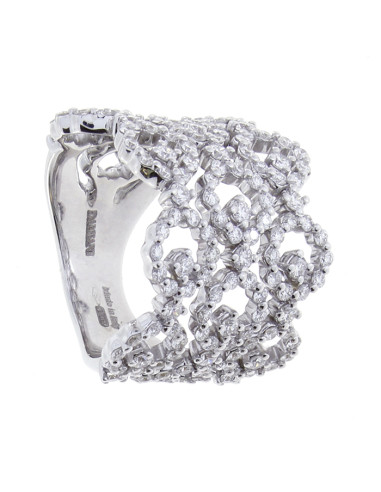 DAMIANI JULIETTE anello in oro bianco e diamanti 1.90 ct - Ref: 20102435