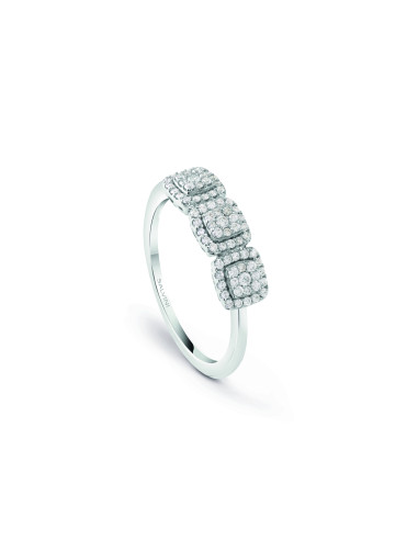 SALVINI Bagliori "Trilogy" ring in white gold and diamonds 0.27 ct - 20094165