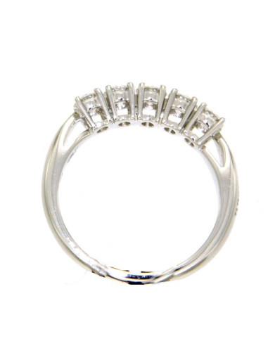 DAMIANI CUPIDO ANELLO IN ORO BIANCO CON 5 DIAMANTI 0,35 ct