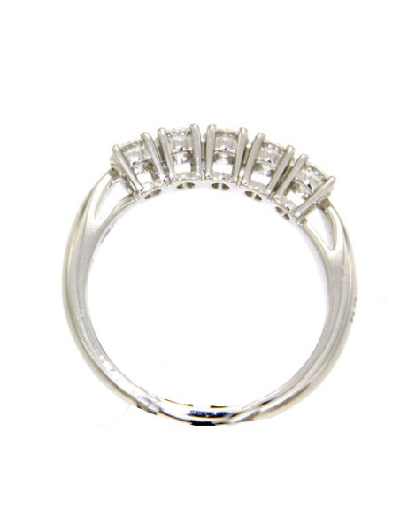 DAMIANI CUPIDO ANELLO IN ORO BIANCO CON 5 DIAMANTI 0,35 ct